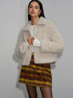 Lapel Fleece Short Jacket