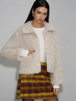 Lapel Fleece Short Jacket