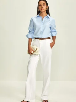 Lapel Pinstripe Versatile Shirt