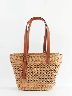 Large Capacity Beach Tote Basket Bag