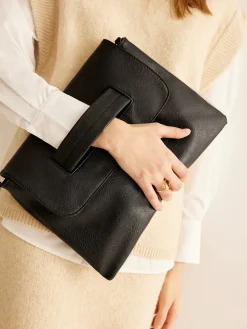 Large Capacity Soft Flap Clutch Bag