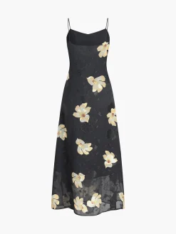 Large Floral Print Cami Long Dress