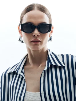 Large Frame Cat Eye Vintage Sunglasses