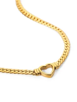 Layered Heart Chain Necklace
