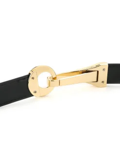 Leather Gold Buckle Belt