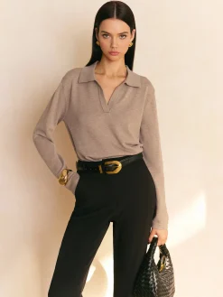 Leisure Collared Pullover Sweater