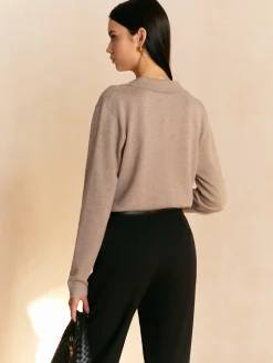 Leisure Collared Pullover Sweater