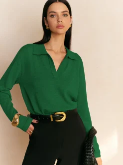 Leisure Collared Pullover Sweater