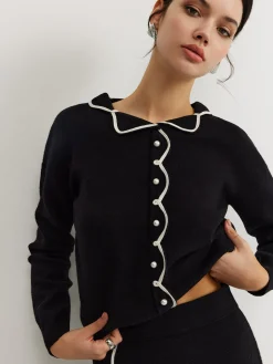 Leisure Contrast Trim Sweater Co-ords