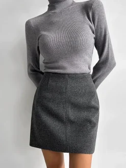 Leisure Piping A-Line Skirt