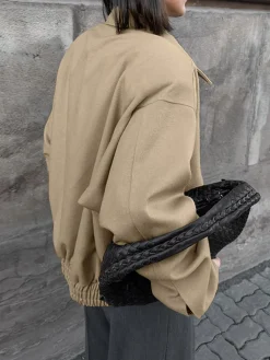 Leisure Plain Zip Polo Jacket