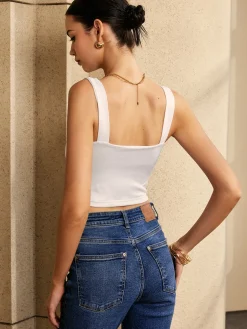 Leisure Pleated Knotted Front Tank Top