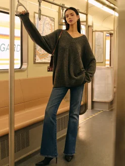 Leisure Wool-Blend Loose Sweater