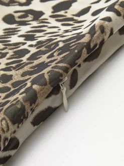 Leopard Print V-Neck Sleeveless Dress