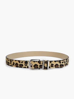 Leopard Printed Buckle Belt