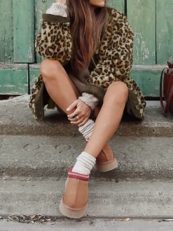 Leopard Printed Winter Coat