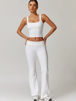 Lettuce Trim Jersey Bodycon Active Top