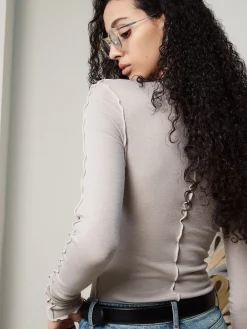 Lettuce Trim Skinny Jersey Top