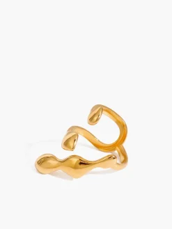 Liquid Lava Adjustable Open Ring