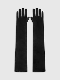 Long Evening Velvet Dress Gloves