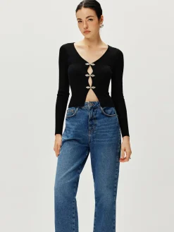 Long Sleeve Button Sweater