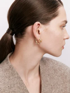 Luxury Rhinestone Hoop Earrings