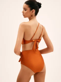 Maillard Asymmetrical Knotted Beaded Bikini Set