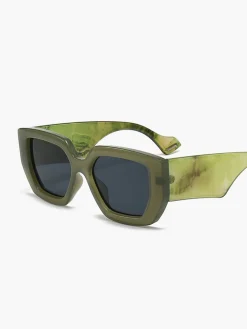 Marble Printed Square Sunglasses