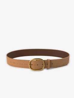 Matte Golden Buckle Belt