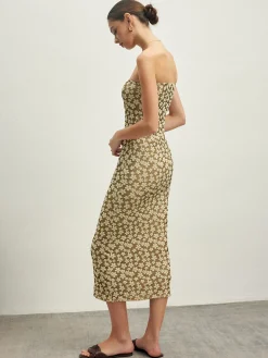 Mechanism Knitting Floral Tube Dress