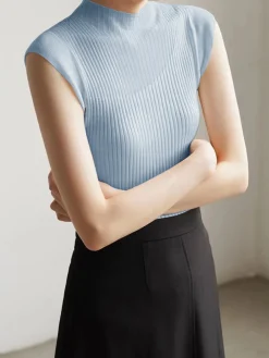 Mesh Patchwork Sleeveless Top