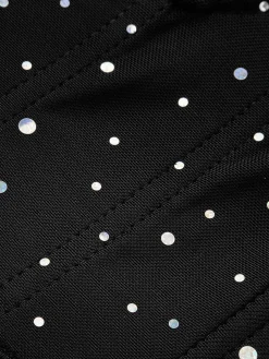 Mesh Polka Dot Corset Top