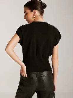 Metal Button Sweater Vest