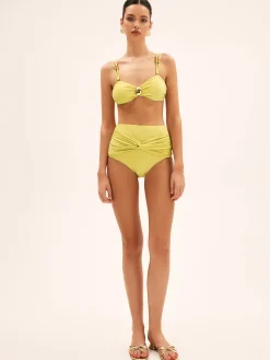 Metal Decor High Waist Bikini Set