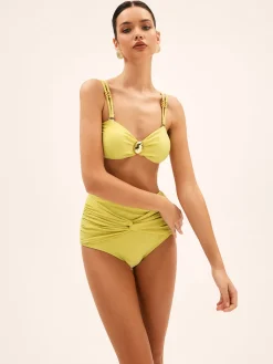 Metal Decor High Waist Bikini Set