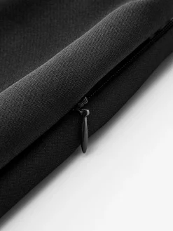 Metal-Decor Zipper Mini Skirt
