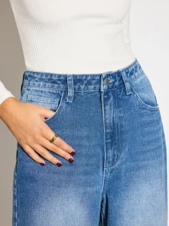 Mid-Waist Denim Jeans