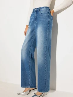 Mid-Waist Denim Jeans