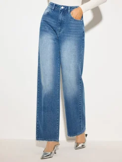 Mid-Waist Denim Jeans