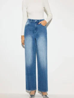 Mid-Waist Denim Jeans