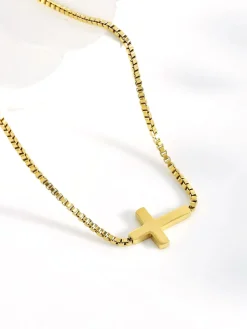 Mini Cross Pendant Necklace