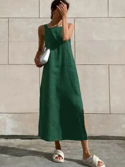Minimalism Cotton Cami Long Dress