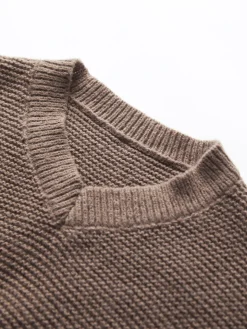Minimalism V Neck Pullover Sweater