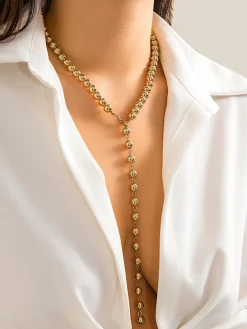 Minimalist Beaded Tassel Necklace