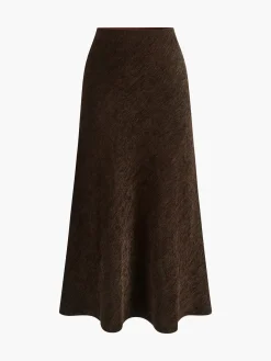 Minimalist Corduroy Draped Skirt