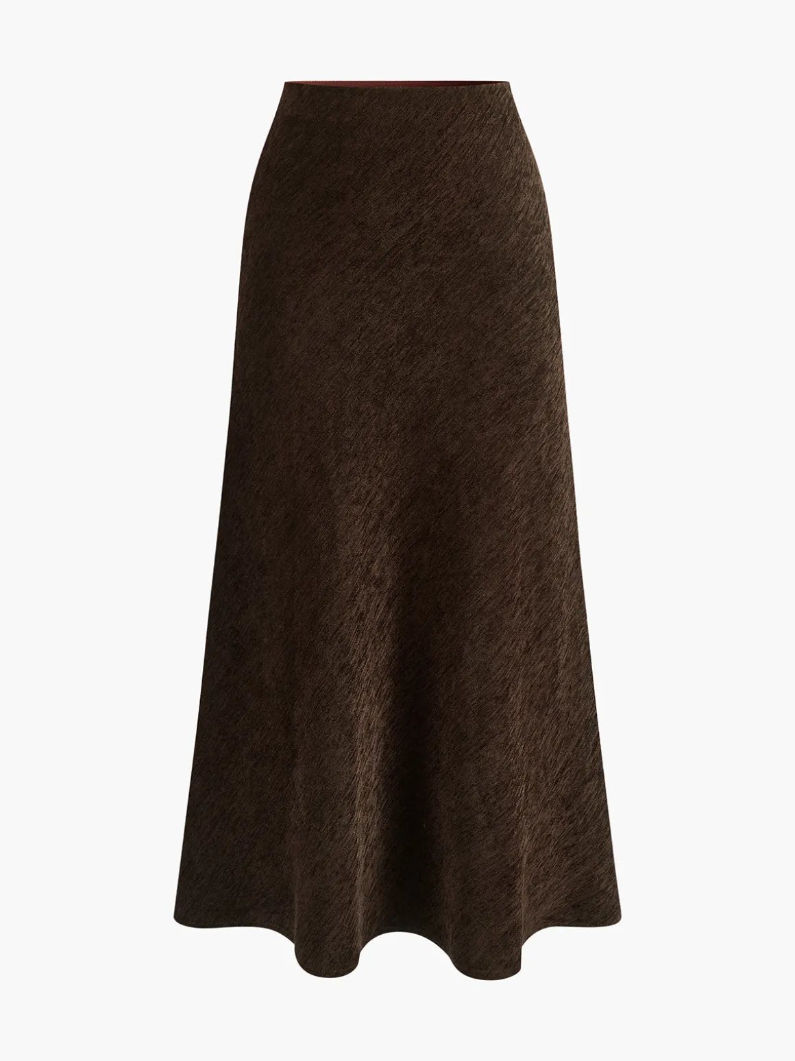 Minimalist Corduroy Draped Skirt