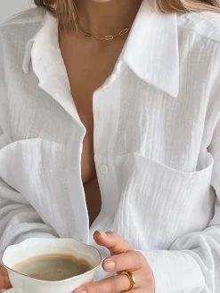 Minimalist Cotton Two Piece Pants Set