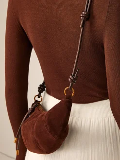 Minimalist Croissant Crossbody Bag
