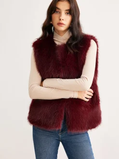Minimalist Faux Fur Vest
