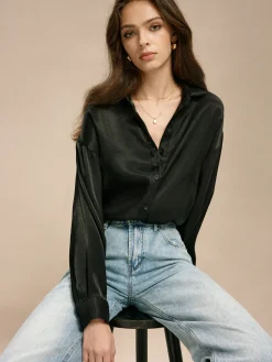 Minimalist Lapel Button Shirt